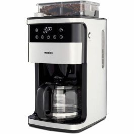 Cafetera Digital de Filtro con Molinillo - MEDION - 1000W - 1.5L - Plata