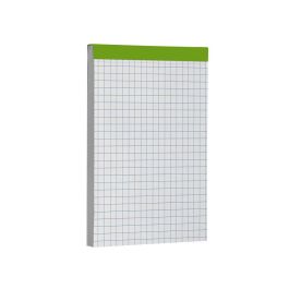 Bloc Notas Liderpapel Cuadro 4 mm A7 80 Hojas 60 gr-M2 Perforado Sin Tapa 10 unidades