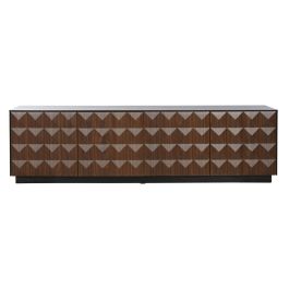 Mueble Tv Moderno DKD Home Decor Negro Marron 40 x 45.5 x 161.2 cm