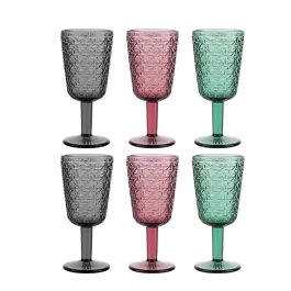 DKD Home Decor Copa Basicos Verde Rojo 8.7 x 17 x 8.7 cm Set de 6 Cristal Precio: 16.50000044. SKU: B13GC77KAT