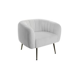 DKD Home Decor Sillón Scandi Beige Negro Poliester Metal Madera Espuma 75x73x81 cm Precio: 209.50000016. SKU: B1FEZA6N93