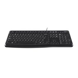 Logitech K120 Teclado para Negocio USB, Resistente a Derrames, Teclas Silenciosas de Perfil Bajo, Teclado Numérico Plug & Play