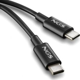 NGS ZYRO 60W-1 Cable USB 2.0 Tipo-C Macho a Tipo-C Macho 60W 480Mbps 1m Negro