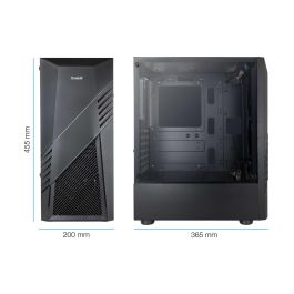 TOOQ CAJA SEMITORRE GAMING BIOHAZARD NEGRA TOOQ CAJA SEMITORRE GAMING BIOHAZARD NEGRA