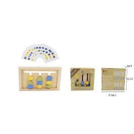 DKD Home Decor Juego de Mesa Infantil de Madera Multicolor Set de 3 (6 Unidades) 16.5 x 2 x 12 cm Precio: 48.50000045. SKU: B1D3RVV9SN