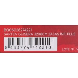 Quttin Sartén Guisera Infinity de 32x8 cm con 2 Asas (4 Unidades)