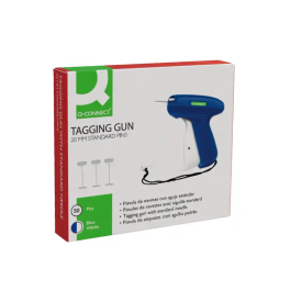 Q-connect Pistola de Navetes con Aguja Estándar para Etiquetado Textil Rápido y Preciso
