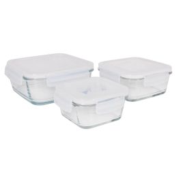 Lav Set 3 Fiambreras Herméticas Fresco - 11.5x5.3 cm, 4.2x6 cm, 17x6 cm (8 Cajas)