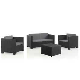 Muebles de Jardín SP Berner Diva Tropea Antracita Gris oscuro (4 Piezas)