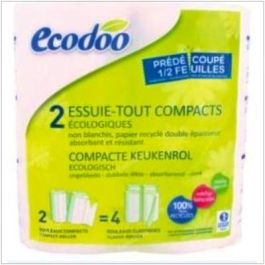 ECODOO Papel de Cocina Compacto 100% Reciclado Doble Espesor 2 Rollos Precio: 4.49999968. SKU: B1HG7DNDYA