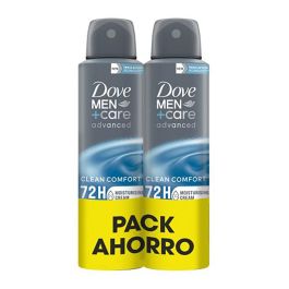 Dove Desodorante Spray Men Clean Comfort, 72h Protección Sudor y Mal Olor, Aroma Fresco, 2 x 150 ml (Pack 2) Precio: 9.89000034. SKU: B18TSWJFVS