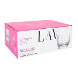 Lav Set de 6 Vasos Tokyo 330 cc (8 Cajas)