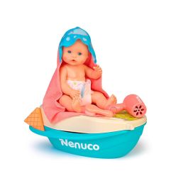 Nenuco Muñeco Baño de Espuma 35 cm con bañera de espuma real, cambiador y efecto mágico en el pelo para 3-6 años Nenuco Muñeco Baño de Espuma 35 cm con bañera de espuma real, cambiador y efecto mágico en el pelo para 3-6 años