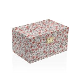 Caja-Joyero Versa Madera Madera MDF 12 x 10 x 18 cm Flores Caja-Joyero Versa Madera Madera MDF 12 x 10 x 18 cm Flores