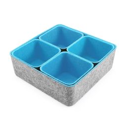 Confortime Set de 5 Organizadores de Fieltro 25.2 x 25 x 10 cm (6 Unidades)