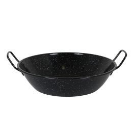 La Estrella Paellera Honda Bordonada 38 cm - 8 L "Jaspeada" (8 Unidades)