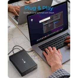 ICY BOX IB-525-U3 Carcasa Externa para Disco de 5.25" USB-B 3.2 Gen 1 Tipo C Negro