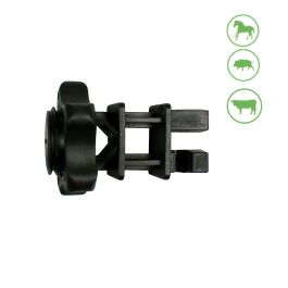 Pastormatic DFV-21 Pack 25 Aisladores para Cuerda y Alambre en Postes Ø 12 mm