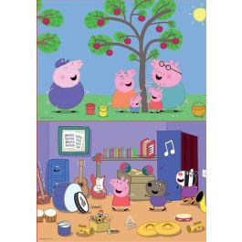 Puzzle 2x48 piezas pepa pig