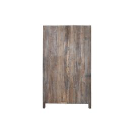 Vitrina Home ESPRIT Blanco Marrón Madera Reciclada 100 x 40 x 180 cm
