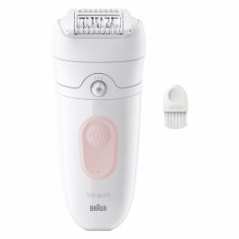 Braun Silk-épil 5-000 BRA1735802436122 Depiladora Eléctrica Inalámbrica, Resistente al Agua, 2 Velocidades, Rosa/Blanco
