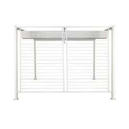 Pergola Terraza Y Jardin DKD Home Decor Blanco 296 x 225 x 296 cm