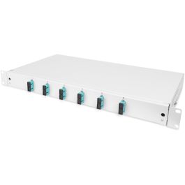 Digitus Caja Empalme Fibra Óptica 1U Equipada SC DX OM3 Gris. Conectores SC Cerámica Zirconio para Redes.