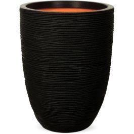 Florero bajo elegante - CAPI EUROPE - RIB NL - 34 x 46 cm - Negro Florero bajo elegante - CAPI EUROPE - RIB NL - 34 x 46 cm - Negro