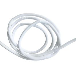 Vivolink Manguera Flexible Organizador de Cables Ø25mm Blanca 25m, Trenzada Ignífuga, Cortable