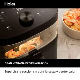 Haier HAF5TWA 011 Freidora de Aire Caliente I-Master Series 5 6.5 L 2000 W Negra - Multifunción 9 en 1, Ventana y Control Digital