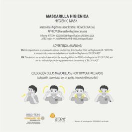 Cerdá Mascarilla Higiénica Reutilizable Homologada Batman Color Gris