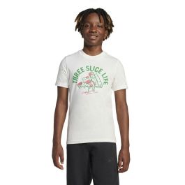 Camiseta de Manga Corta Infantil Adidas Pizza Blanco L