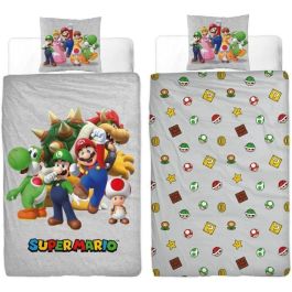 Mario Bros MAR3700891712125 Super Mario - Juego de Cama Reversible de Microfibra - Funda Nórdica 140x200 cm + Funda Almohada 63x63 cm Precio: 38.95232. SKU: B1ET2ZKRR3