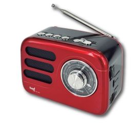 SAMI Radio Multimedia Vintage 3 Bandas (FM/AM/LW), Bluetooth, USB, Color Rojo Precio: 17.9564. SKU: B1C8XXKPQS