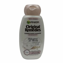 Garnier Original Remedies Champú Delicatesse Suave e Hidratante Avena y Leche de Arroz Cabello y Cuero Cabelludo Sensible 250ml