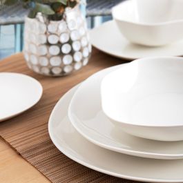 Set de Aperitivo Ariane Earth Blanco Cerámica Ø 17 cm (6 Unidades)