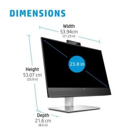 HP E24mv G4 Monitor de Conferencias FHD 23.8" (60.45cm) con Webcam 5MP, Altavoces y Micrófono integrados