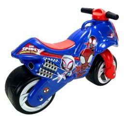 Injusa Correpasillos Moto Neox Spiderman para Niños +18 meses, Material Plástico, Color Azul, 69x27,5x49 cm