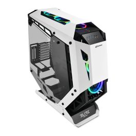 Sharkoon ELITE SHARK CA700 Torre PC Negro Blanco con Panel de Vidrio Templado