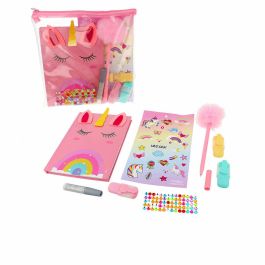 Inca Neceser Unicornio Lote 8 pz, Neceser con Cuaderno, Pegatinas, Bolígrafo y Accesorios de Papelería para Niñas Precio: 13.6900005. SKU: B1GNF7GJTJ