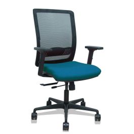 PIQUERAS Y CRESPO Silla Haches traslack malla negra asiento bali verde petroleo brazos 2D ruedas 65mm Precio: 310.4999997. SKU: B1476AZPQZ