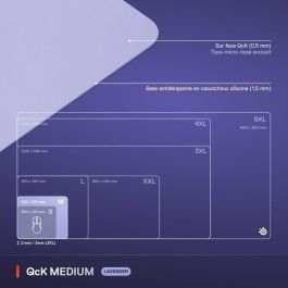 STEELSERIES STE5707119066341 Alfombrilla de ratón para juegos QcK M Lavanda