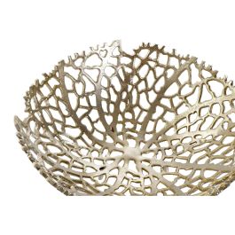 DKD Home Decor Centro de Mesa Moderno Dorado de Aluminio 34 x 12 x 34 cm
