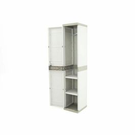 Plastiken Armario alto con 1 puerta y 2 baldas, 35 cm