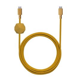 Native Union Anchor Cable USB-C a USB-C 3 Metros. Cable de Carga Rápida 60W con Peso Antideslizante, Duradero y Ecológico. Kraft.