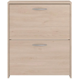 Parisot Zapatero con 2 puertas - Roble - 66,5 x 78,5 x 25,1 - EASYLIFE7901MCHA
