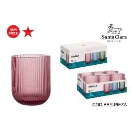Santa Clara Vaso Sonella Morado 270 ml, 7.5x7.5x9 cm, 306 g (48 Unidades) Precio: 65.2916. SKU: B1KB3VKE3W