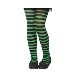 Pantys Rayas Verde para Niño - Accesorio para disfraces de fantasía, carnaval y navidad - Edad recomendada 3 años