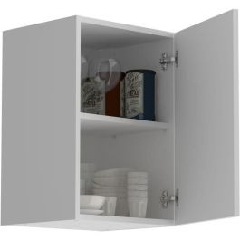 Oslo 244001 Mueble Alto con 1 Puerta y Tableta, Blanco Mate, 40x36x58 cm