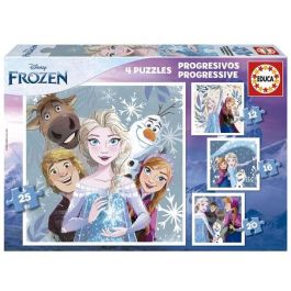 Puzzles progresivos 12-16-20-25 piezas frozen Puzzles progresivos 12-16-20-25 piezas frozen